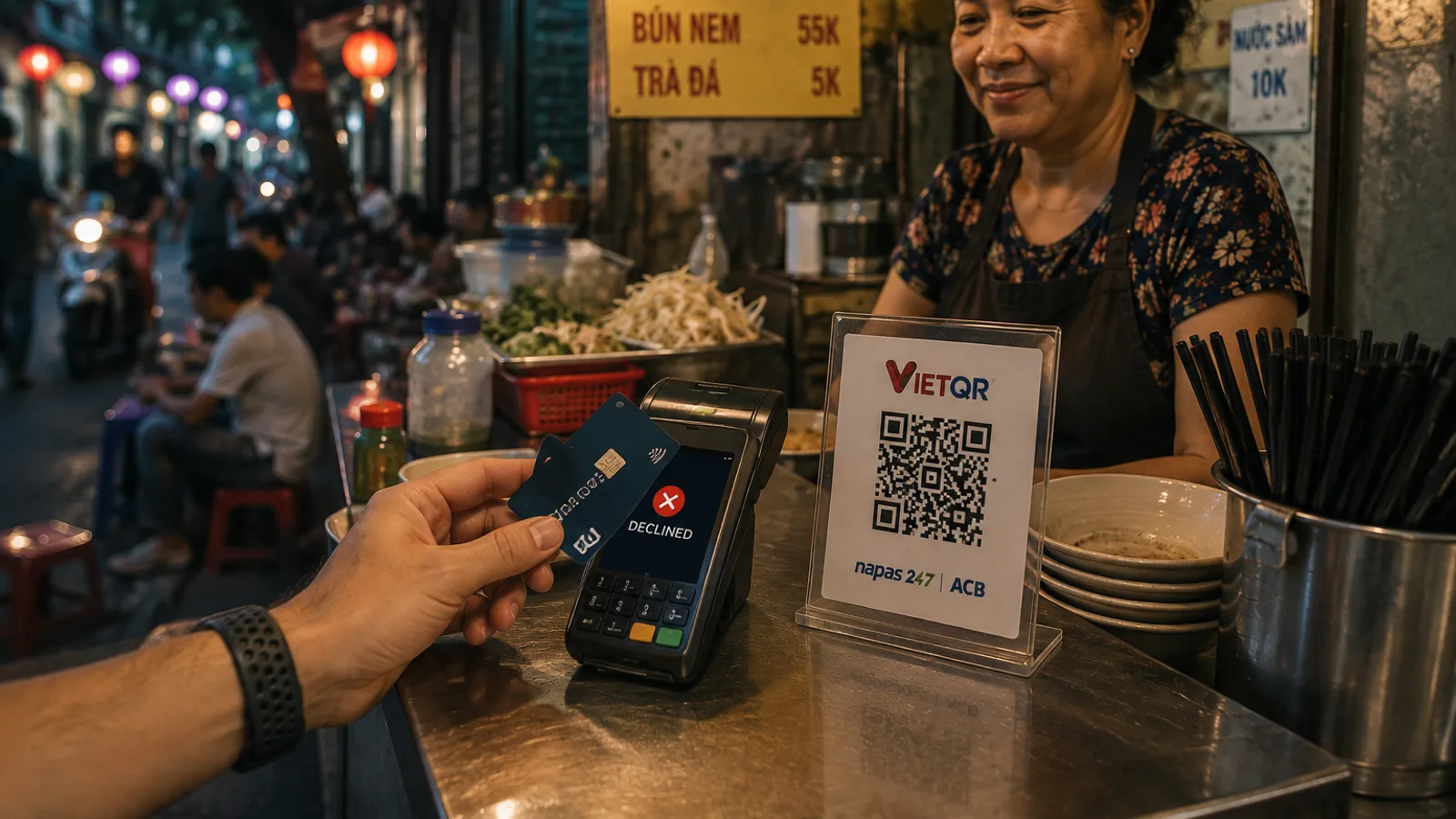 Why Your Visa or Mastercard Gets Declined at Vietnamese Street Vendors