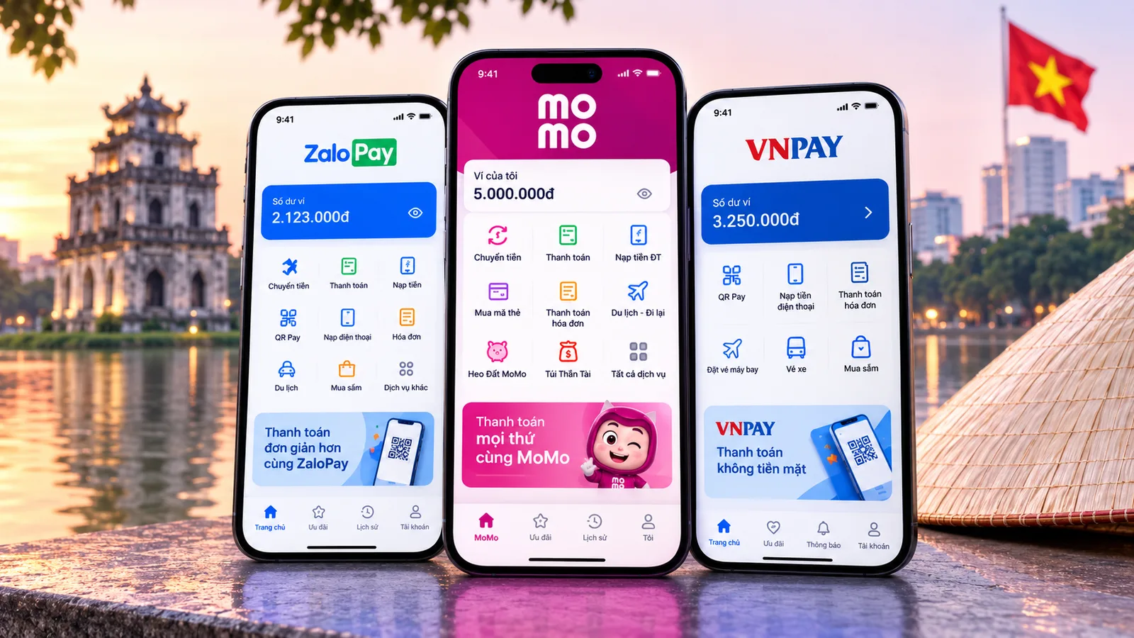 MoMo, ZaloPay, VNPay : le paysage des portefeuilles électroniques vietnamiens décrypté